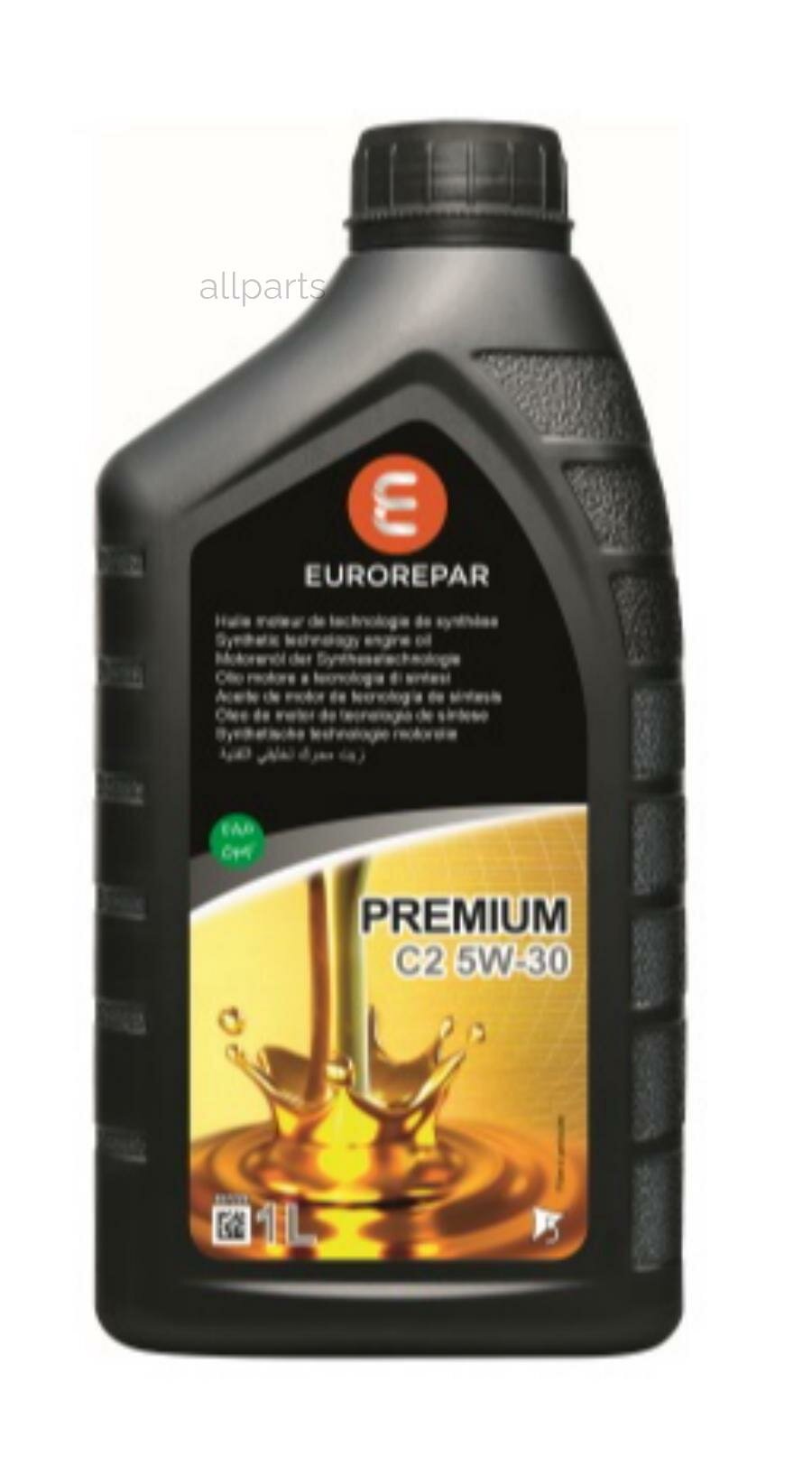 EUROREPAR 1635764480 Масло моторное Eurorepar Premium C2 5W-30 1л