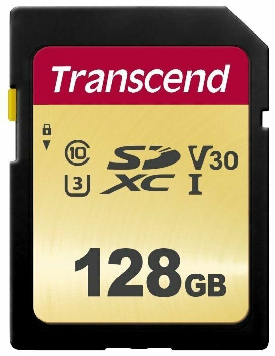 Карта памяти Transcend SD 128GB TS128GSDC500S