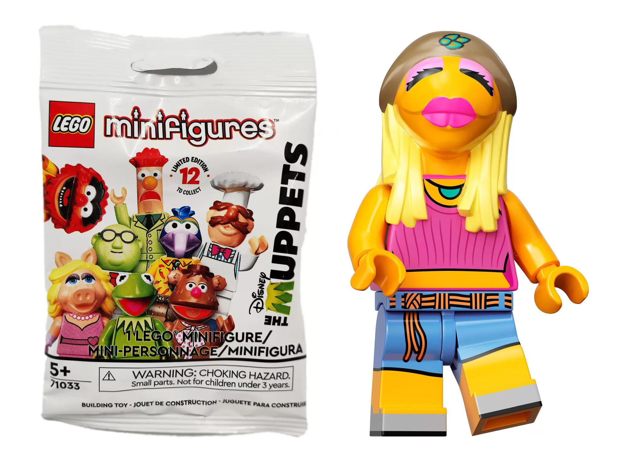 LEGO Collectable Minifigures 71033-12 серия "The Muppets Lego" series ; Jаniсе (Дженис) в закрытом пакетике