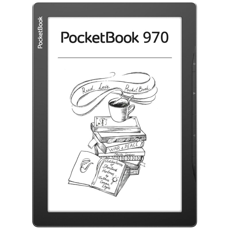 Книга электронная PocketBook 970 Mist Grey (PB970-M-WW), (дымчатый серый)