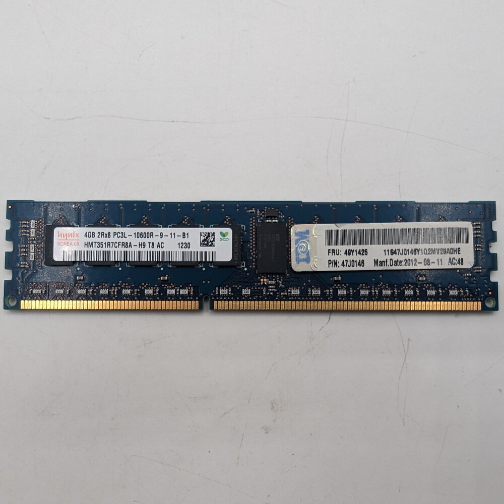 Модуль памяти 49Y1425, HMT351R7CFR8A-H9, 47J0146, SK Hynix, IBM, DDR3, 4Gb, 10600