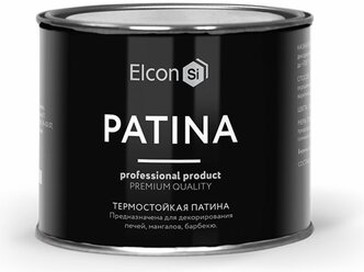 Декоративная Патина Термостойкая Elcon Patina 0.2кг 700 °C для Печей, Мангалов, Барбекю, Медь / Элкон Патина.