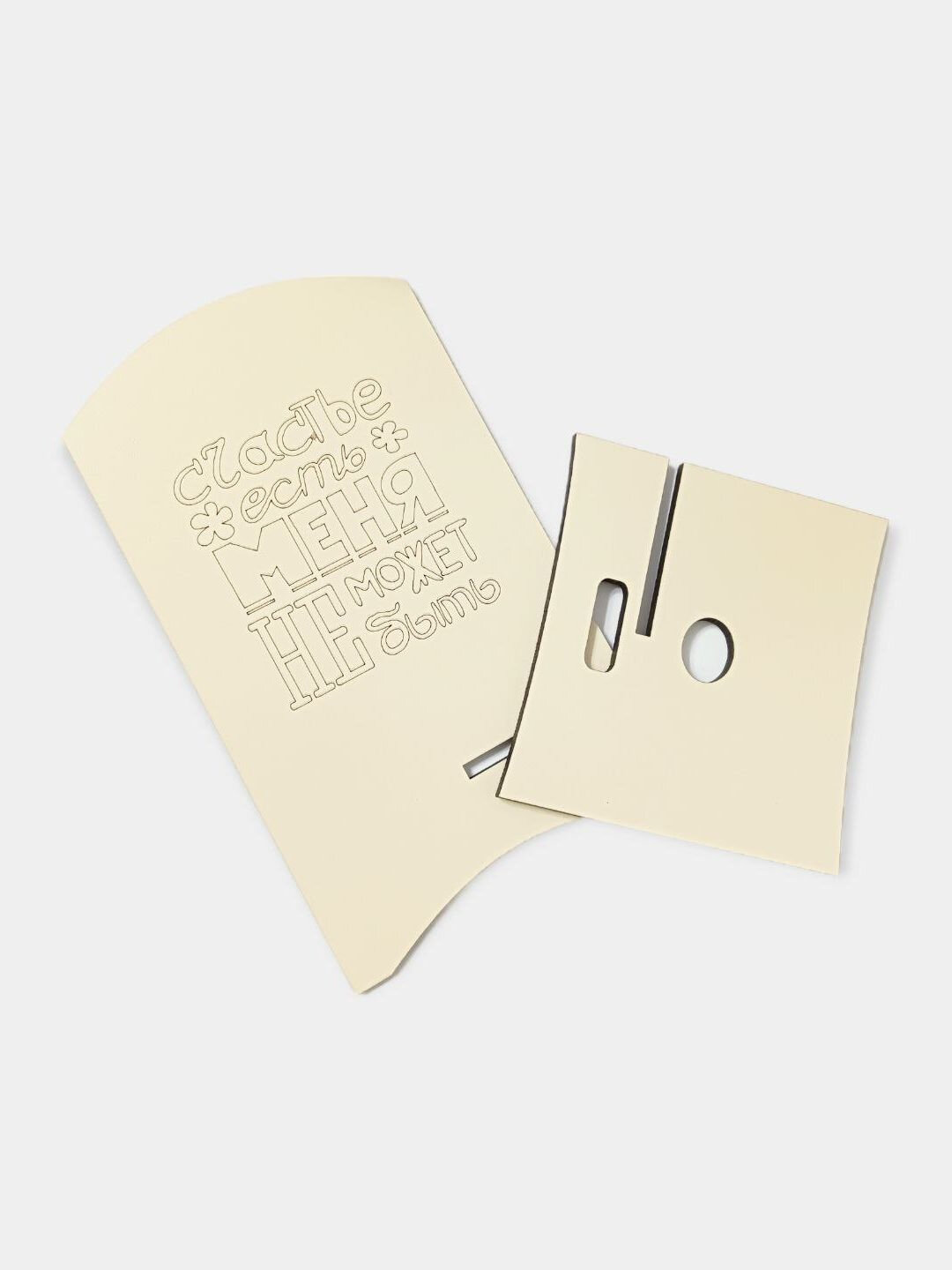 фото Деревянная подставка под телефон, Цвет Светло-жёлтый