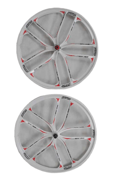 фото Ободa 26 литые 10 лучей под кaссету белые