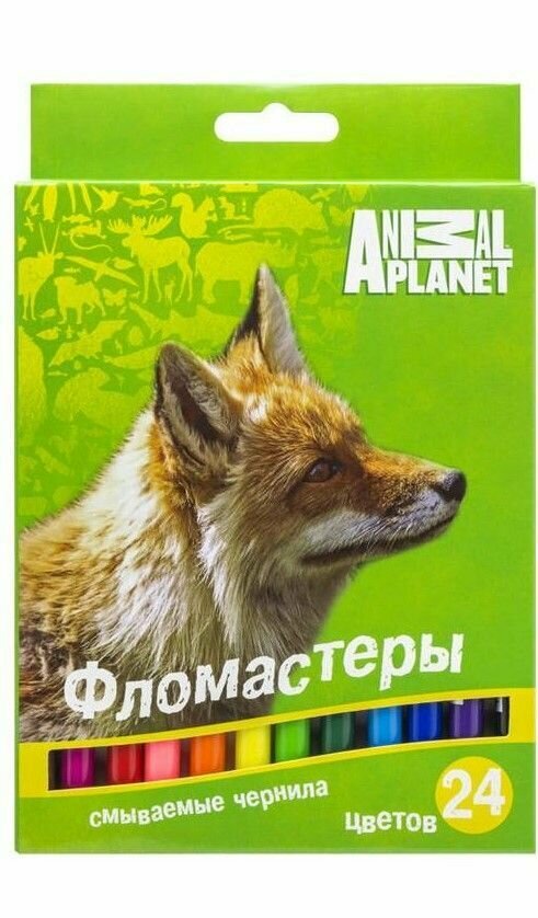 Набор фломастеров Action! Animal Planet 24 цвета