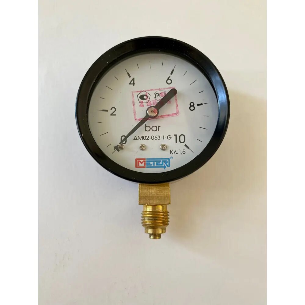фото Манометр радиальный Метер 63 мм 10 бар 1/4"