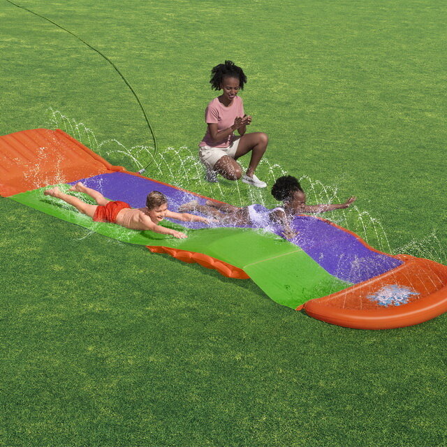 Bestway Водная дорожка для скольжения Splash Coaster - Double Slide 488 см 52634