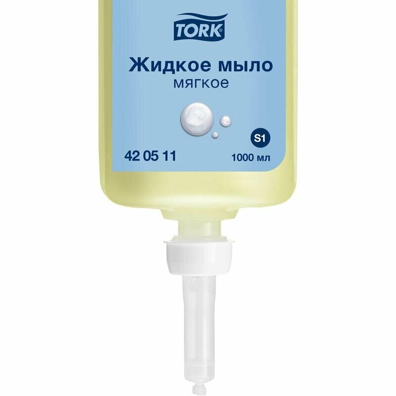 Картридж с жидким мылом одноразовый TORK (Система S1) Premium 1 л 1 шт