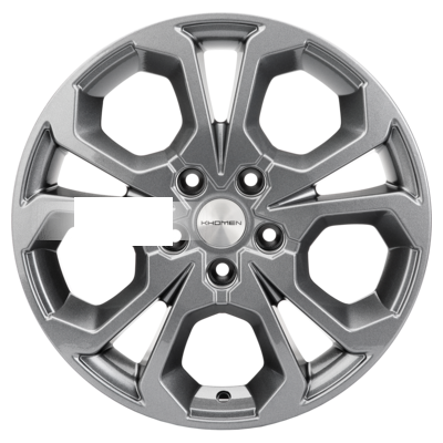 Колесный диск Khomen Wheels KHW1711 6,5x17 5*108 ET33 60,1 Gray