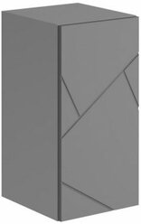 Шкаф навесной ШН-001 "гранж" - Серый Шифер / Графит Софт матовый