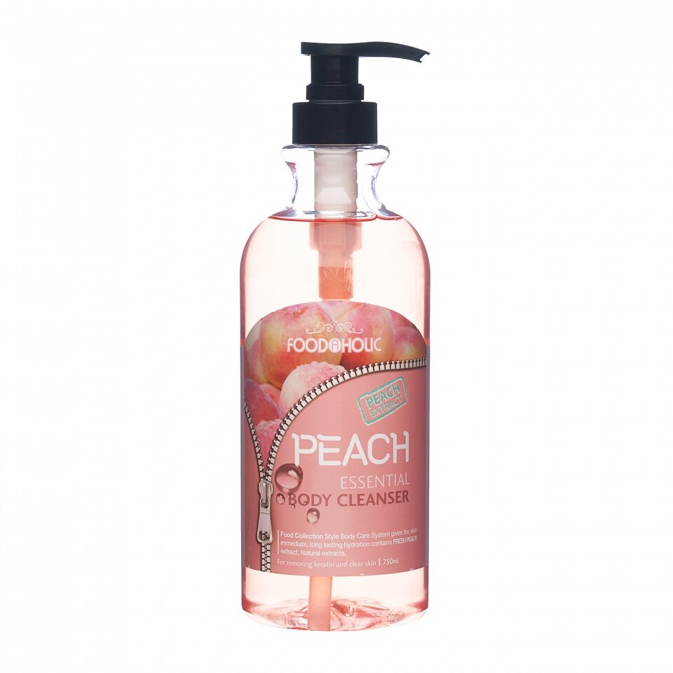 FOODAHOLIC ESSENTIAL BODY CLEANSER #PEACH Гель для душа с экстрактом персика