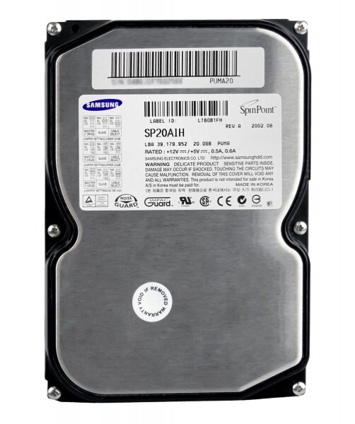 Жесткий Диск Samsung SP20A1H 20Gb 7200 IDE 35" HDD