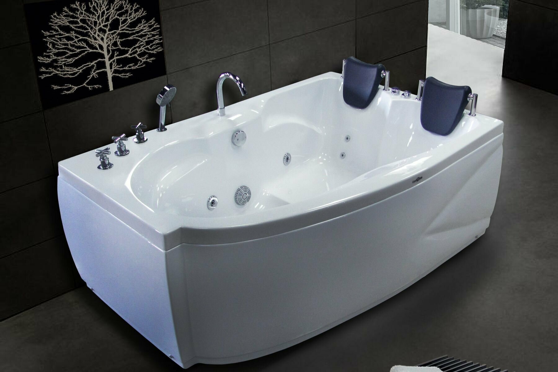 Акриловая ванна Royal Bath SHAKESPEARE RB652100 с каркасом 170х110х67 R