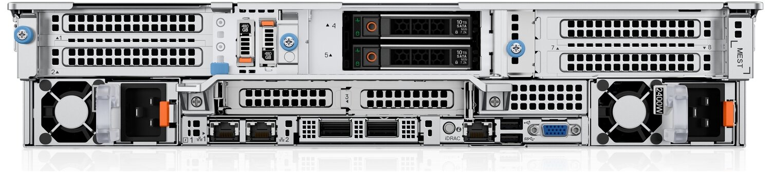 Сервер DELL PowerEdge R760 P760-01 форм-фактор 2U/Intel Xeon Gold-6444Y(36GHz)/64GB DDR5-4800 RDIMM/480GB 24x25"