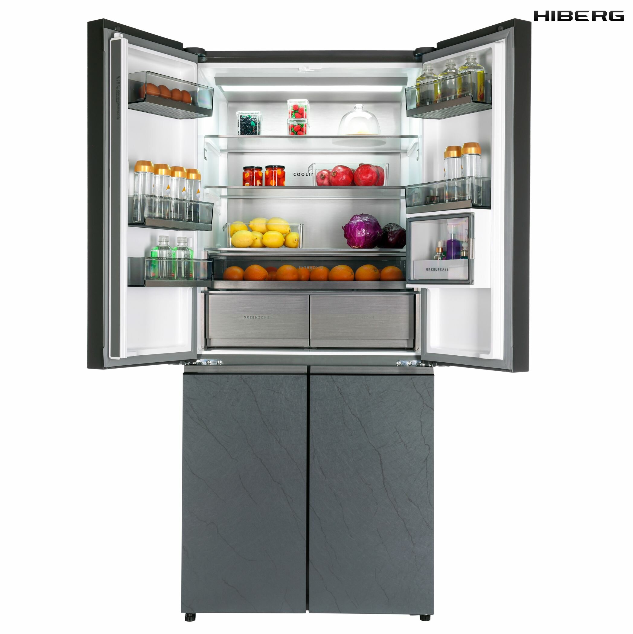Холодильник с возможностью встраивания 83*191 HIBERG RFQ 610G GS - фотография № 3
