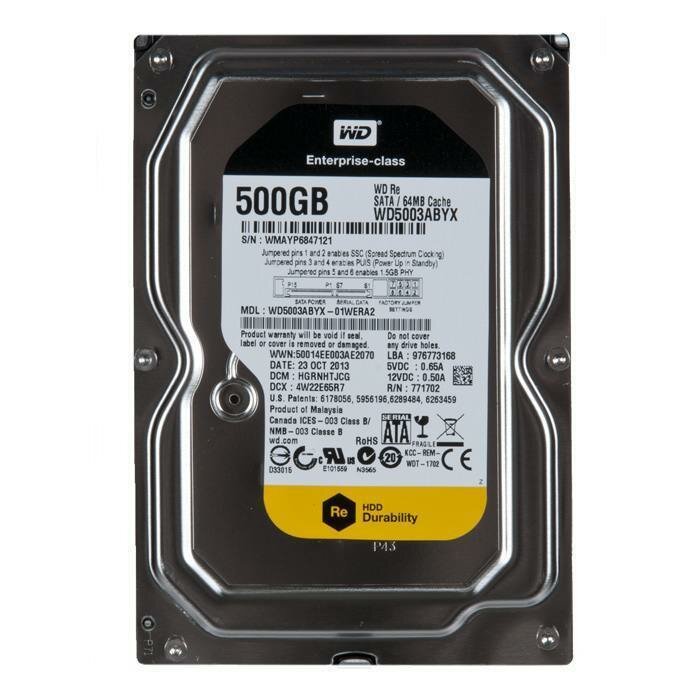 Жесткий диск Western Digital RE4 500GB 7.2k SATA WD5003ABYX