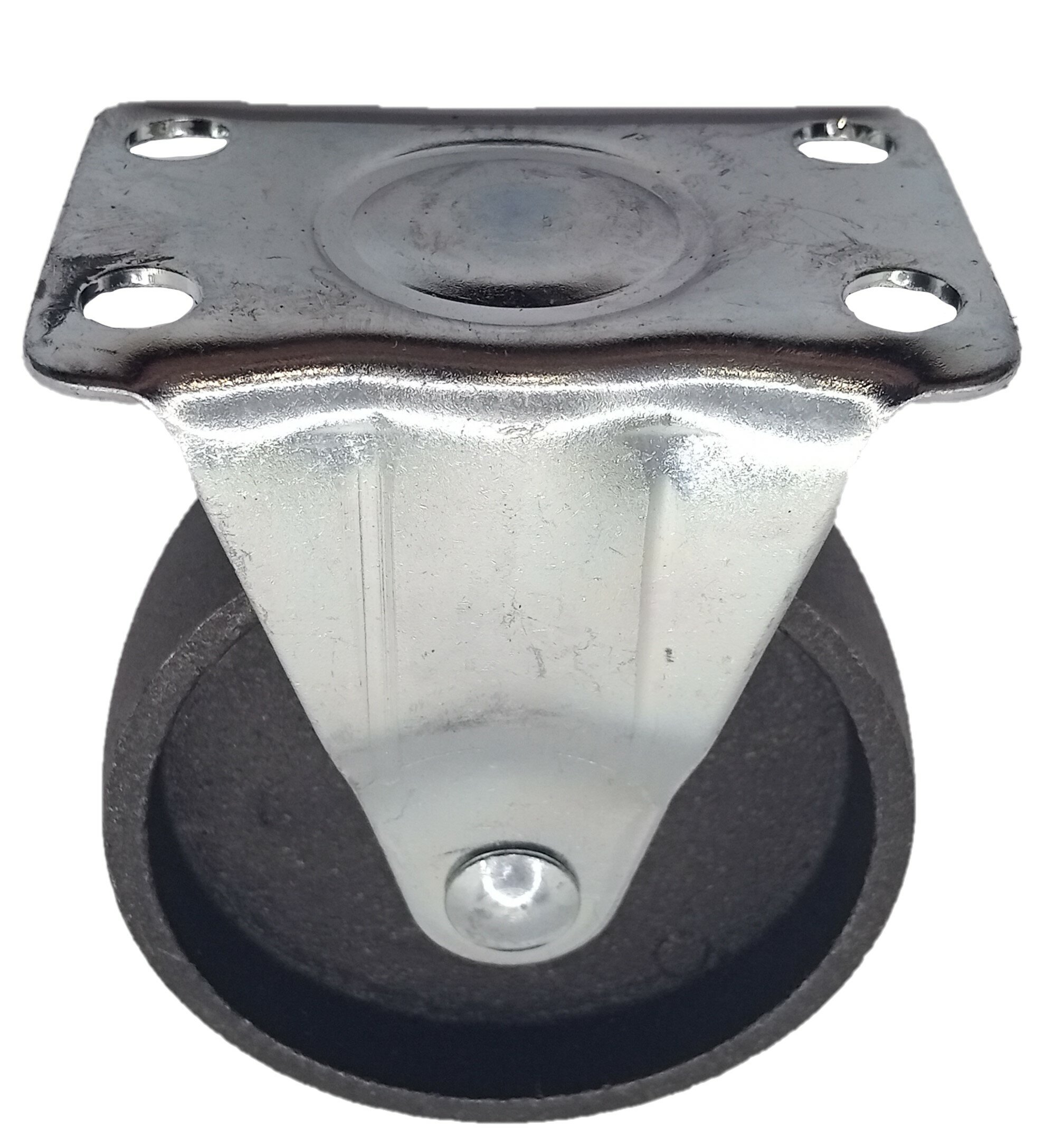 фото Термостойкое колесо викарт 75 мм не поворотное, чугун