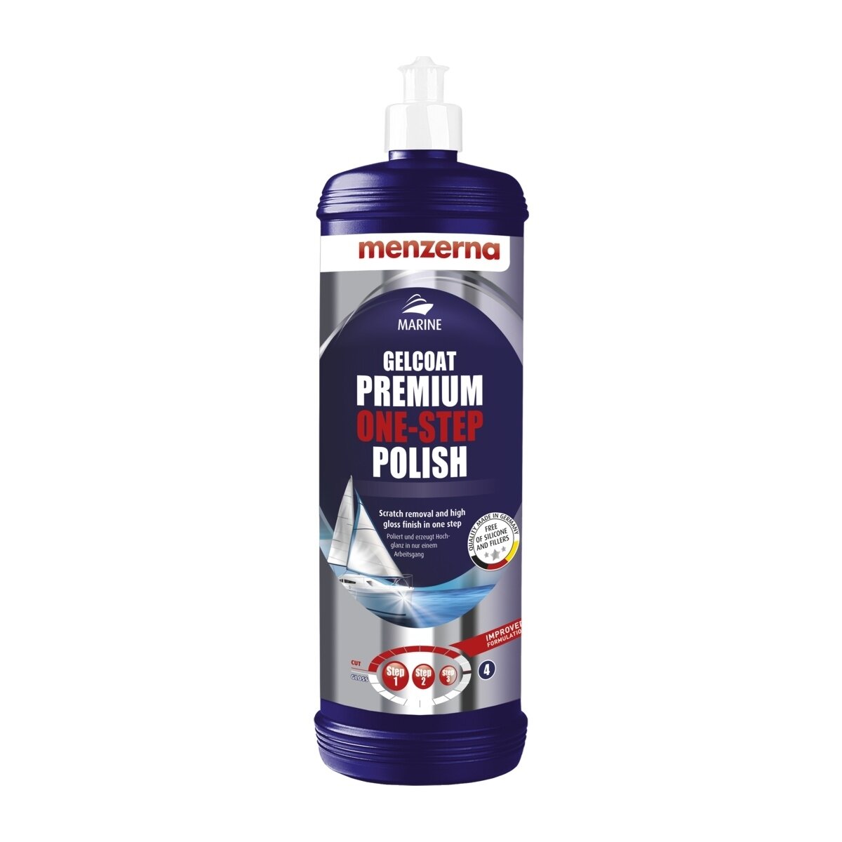 Полировальная паста для гелькоутов Menzerna Gelcoat Premium One-Step Polish 1 л 24011.261.080