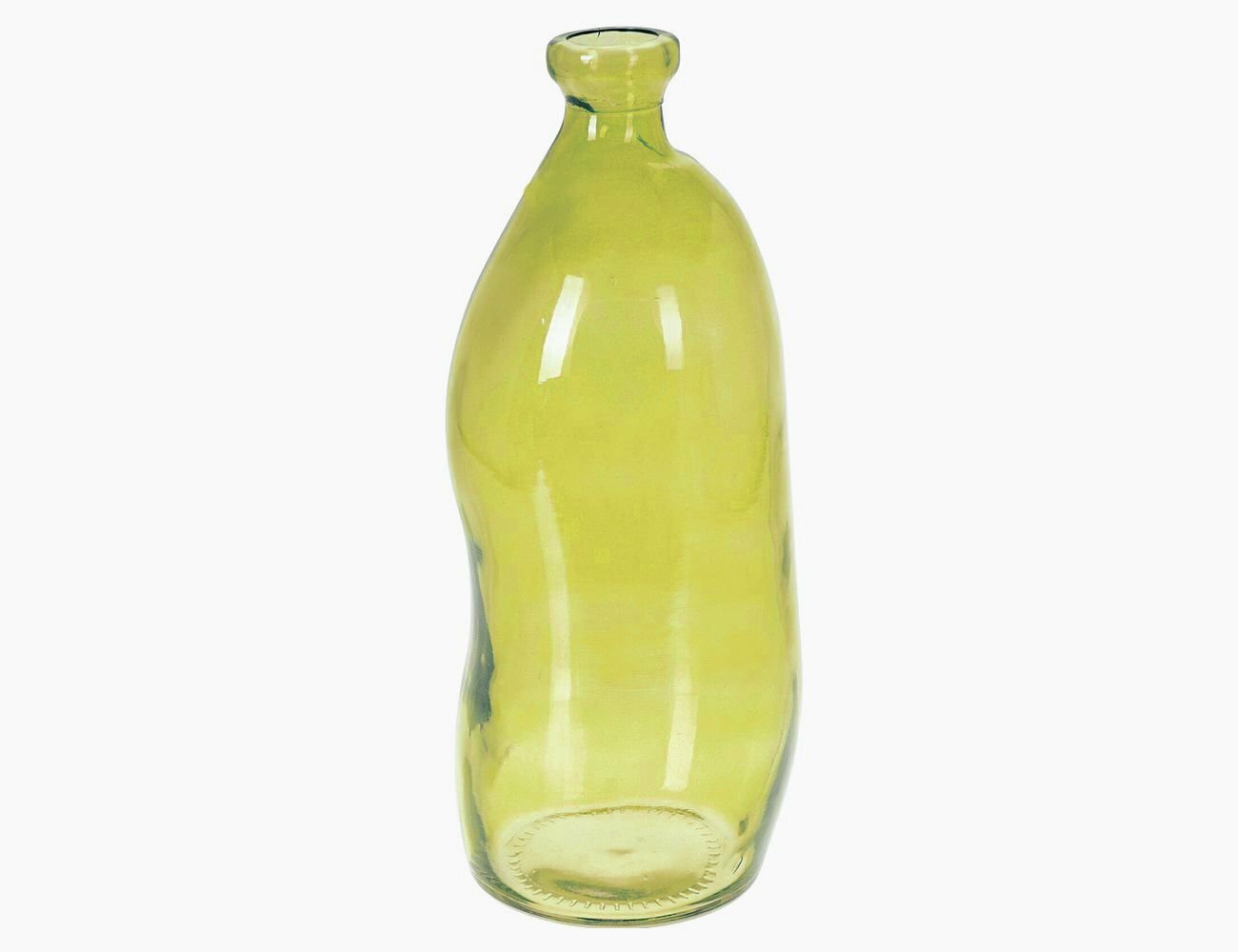 Ваза-бутыль анивэн стекло жёлтая 36 см Koopman International 008000140-3
