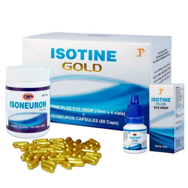 Айсотин Голд марки Джагат Фарма (Isotine Gold Jagat Pharma) 10 мл