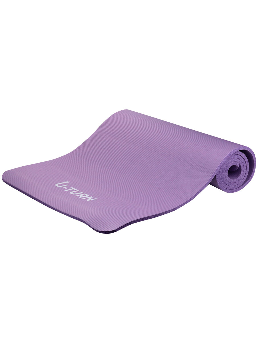 Коврик спортивный для фитнеса и йоги, NBR, 183х61х1см, фиолетовый (Арт. ФИТ-1035)