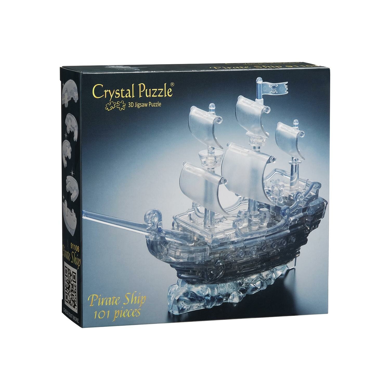 Головоломка 3D Crystal Puzzle Пиратский корабль - фото №5
