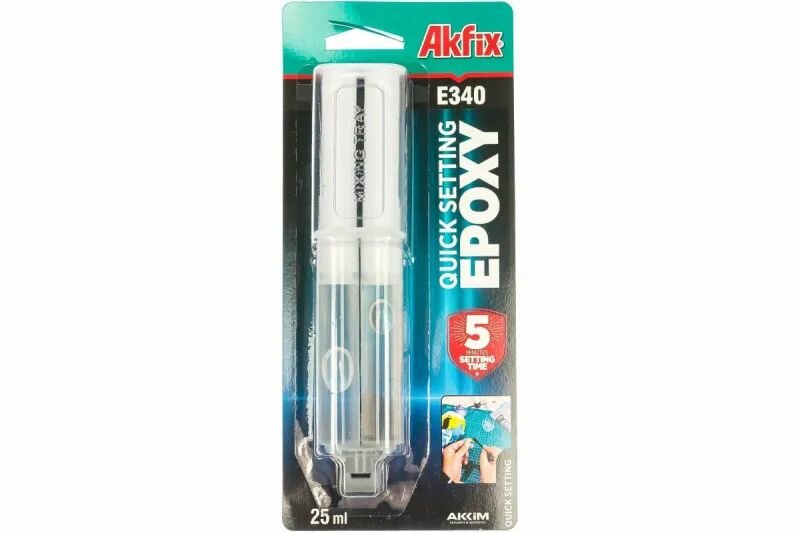 фото Akfix Е340 Эпоксидный клей (5 мин.)