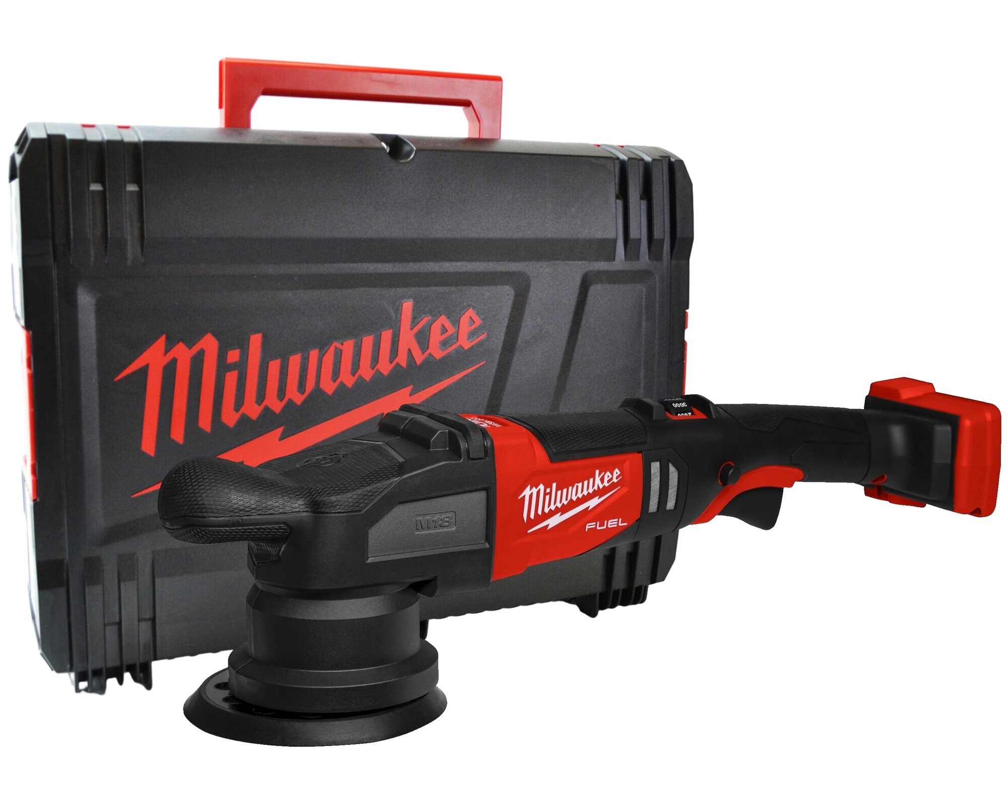 Аккумуляторная полировальная машина Milwaukee M18 FROP15-0X, 18 В, 125 мм, 5100 об/мин, без АКБ и ЗУ, в кейсе, 4933478834