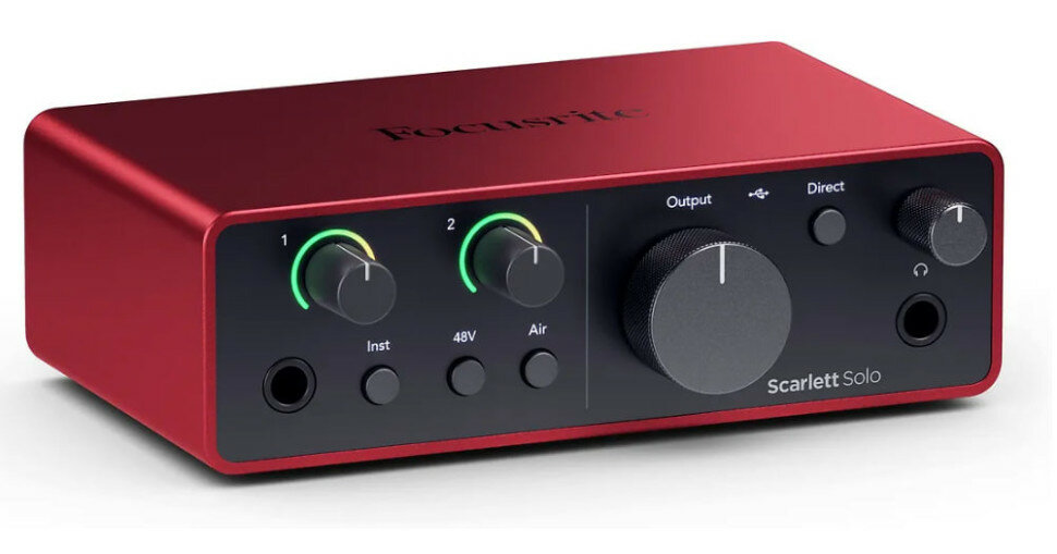 Звуковая карта Focusrite Scarlett Solo 4rd gen для USB