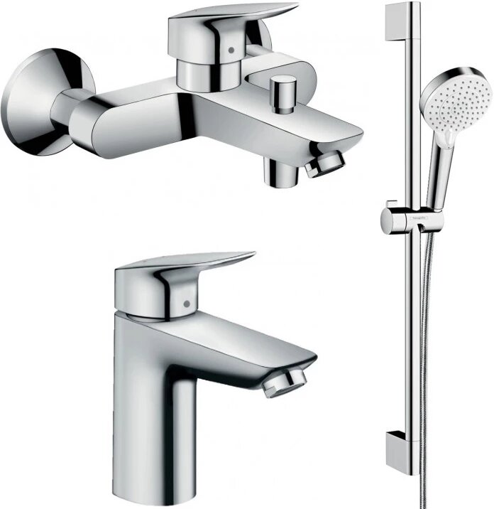 Комплект смесителей Hansgrohe Logis 71400000 + 71101000 + 26532400