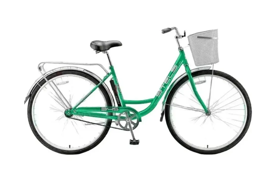 Велосипед STELS NAVIGATOR-345 С 28, колесо 28', рост 20', сезон 2023-2024, зеленый, корз метал