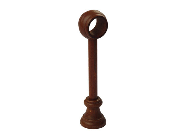 фото Кронштейн уют 28мм 1-рядный красное дерево, арт.28.23.0201.