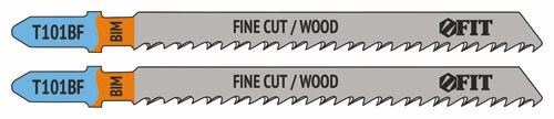 Полотна по дереву Bimetal шлифованные под свободным углом зубья 100/74/25 мм (T101BF) 2 шт.