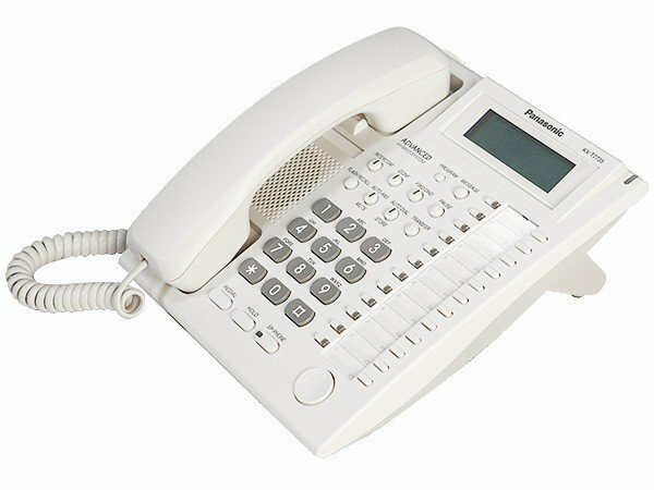 Аналоговый системный телефон Panasonic KX-T7735RU (белый)