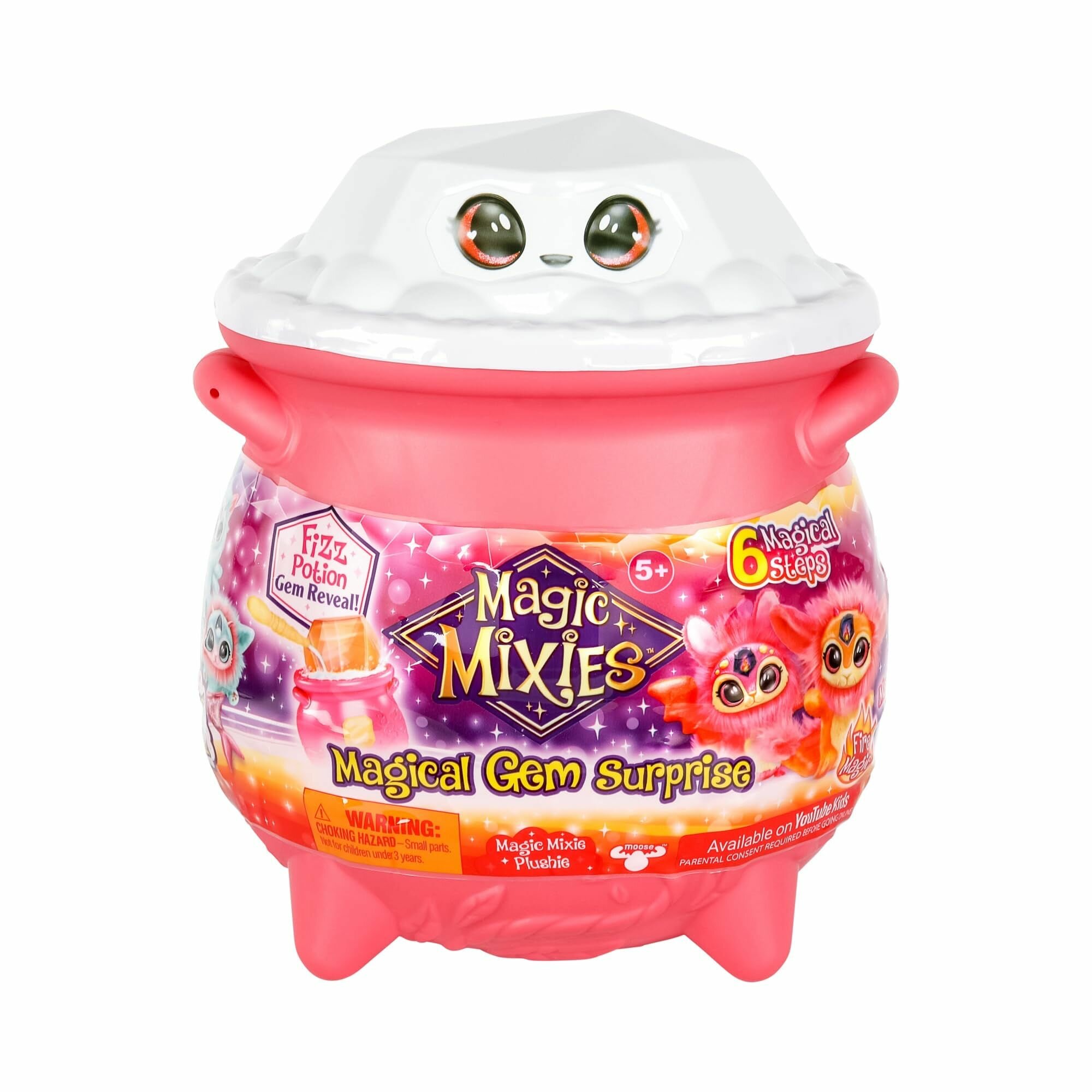 Средний магический котёл Magic Mixies Magical Gem Surprise Cauldron, с питомцем розовый