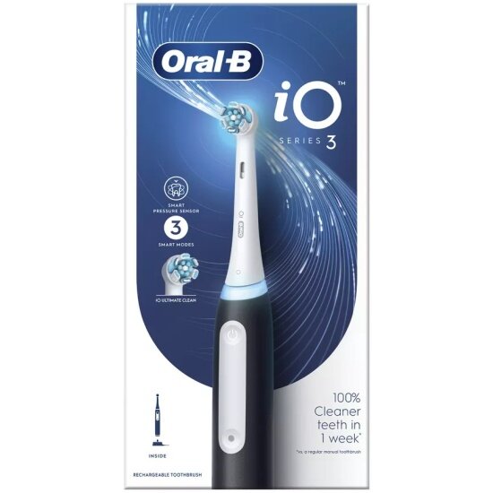 Зубная щётка электрическая Oral-b iO3 Duo Matt Black + Ice Blue