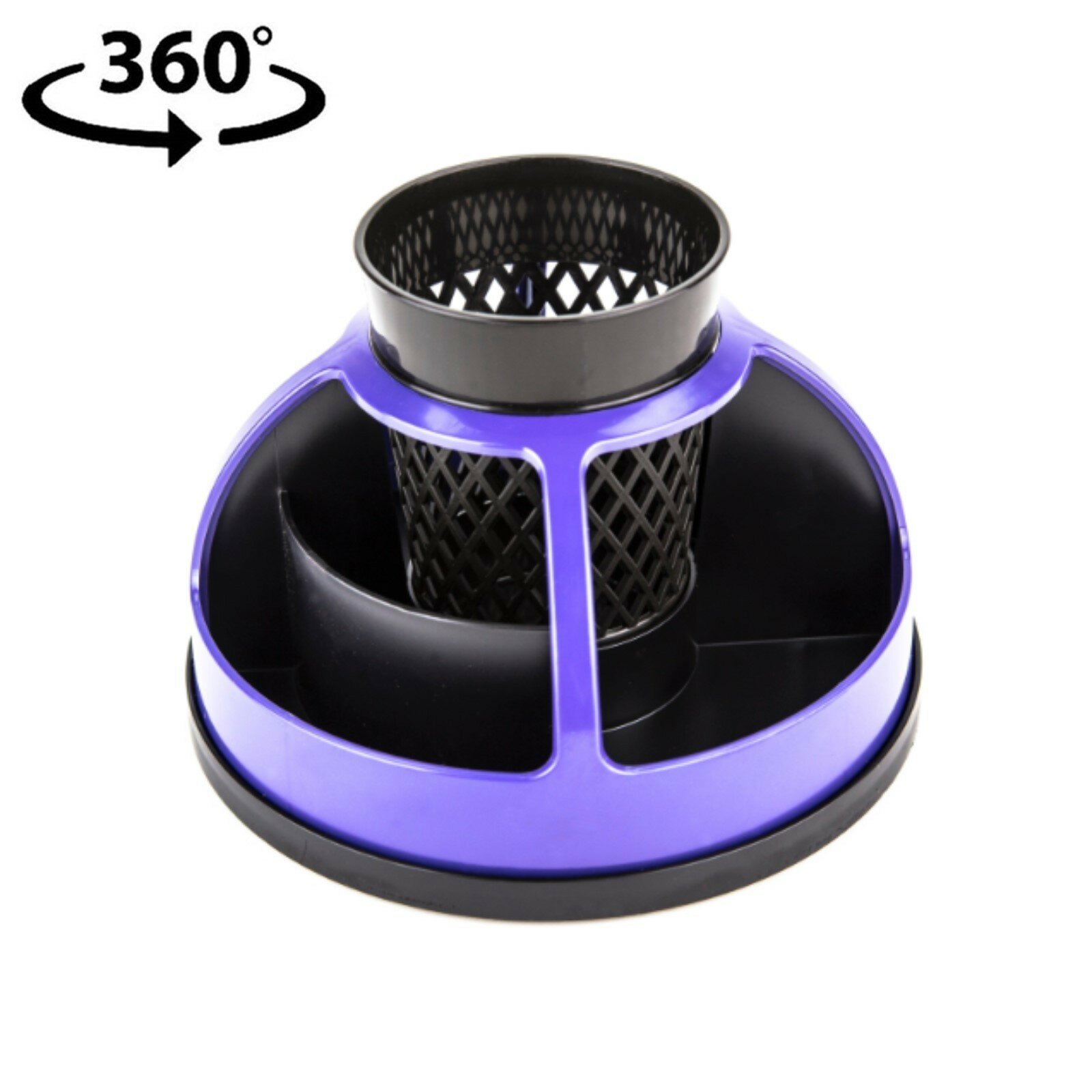 фото Подставка для пишущих принадлежностей Calligrata "Карусель" вращающаяся, фиолетовый