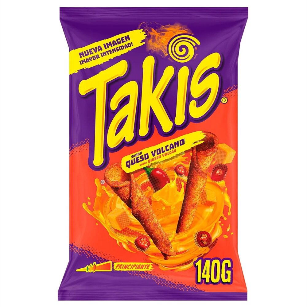 Takis Queso Volcand чипсы сырный вулкан 100 гр