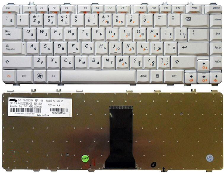 Клавиатура для ноутбука Lenovo IdeaPad Y460-3KW-B белая