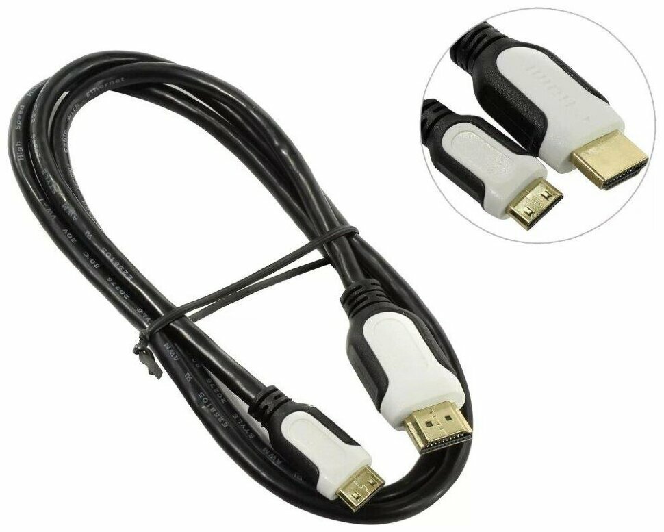 Кабель HDMI (SMARTBUY К310 HDMI-MINI-HDMI VER.1.3 A-M/C-M 1M GOLD)