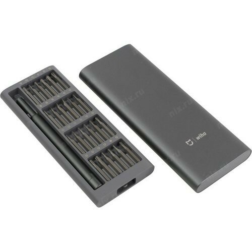 фото Набор отверток Xiaomi Wiha Screwdriver set 24 в 1 (DZN4020CN) темно-серый