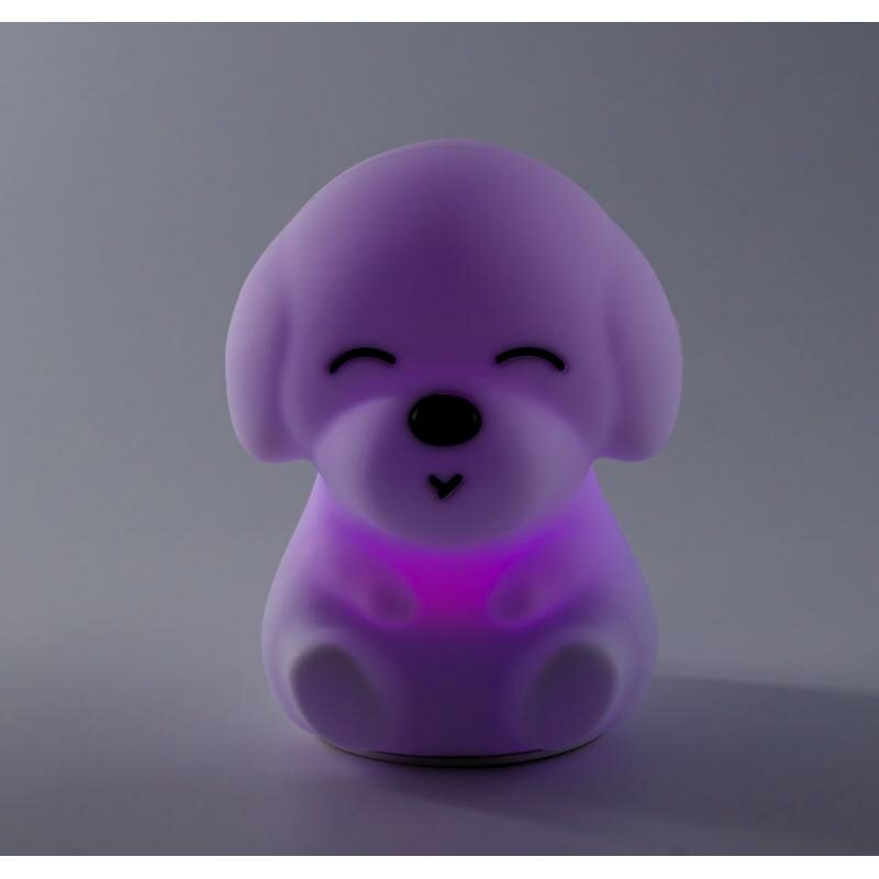 Детский светодиодный силиконовый LED светильник ночник собачка - фотография № 7