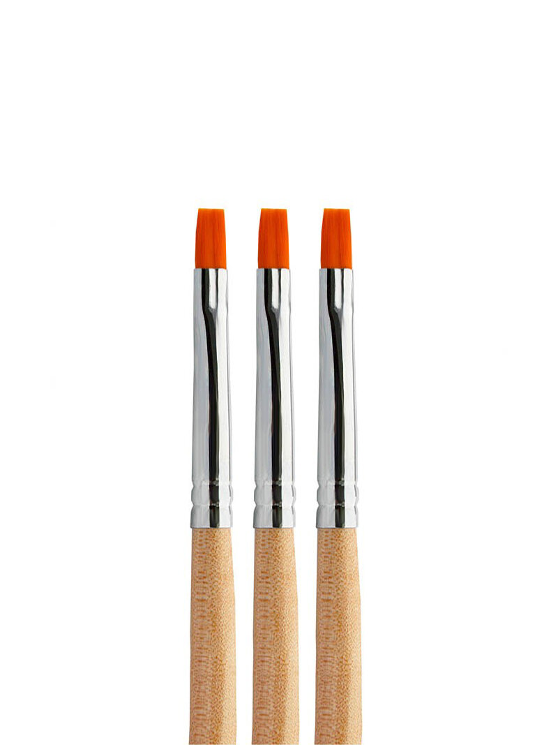 фото TNL, набор кисть для геля (квадратная №5), 3 шт