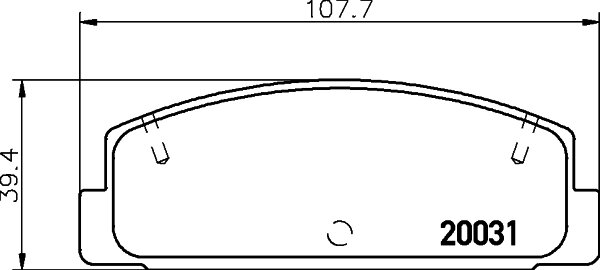 Колодки тормозные дисковые задние для Мазда 323 BJ 1998-2003 год выпуска (Mazda 323 BJ) NISSHINBO NP5004