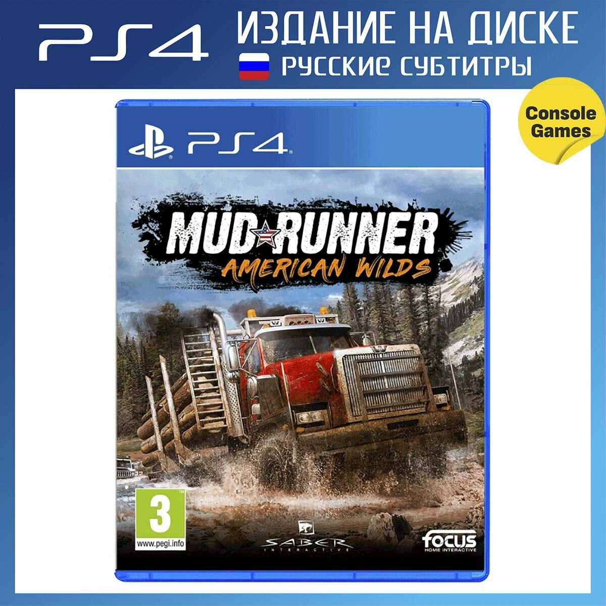 PS4 Spintires: MudRunner American Wilds (русские субтитры)