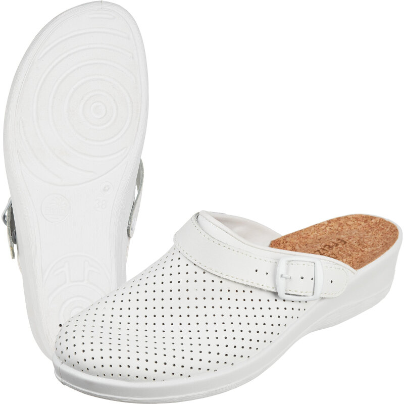 фото Сабо Лера жен.нат.кожа цв.белый, пробковая стелька (р.39) (69430108)