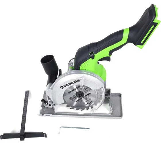 фото Циркулярная мини-пила аккумуляторная GREENWORKS 24V G24MCS бесщеточная, без АКБ и ЗУ (1501207)