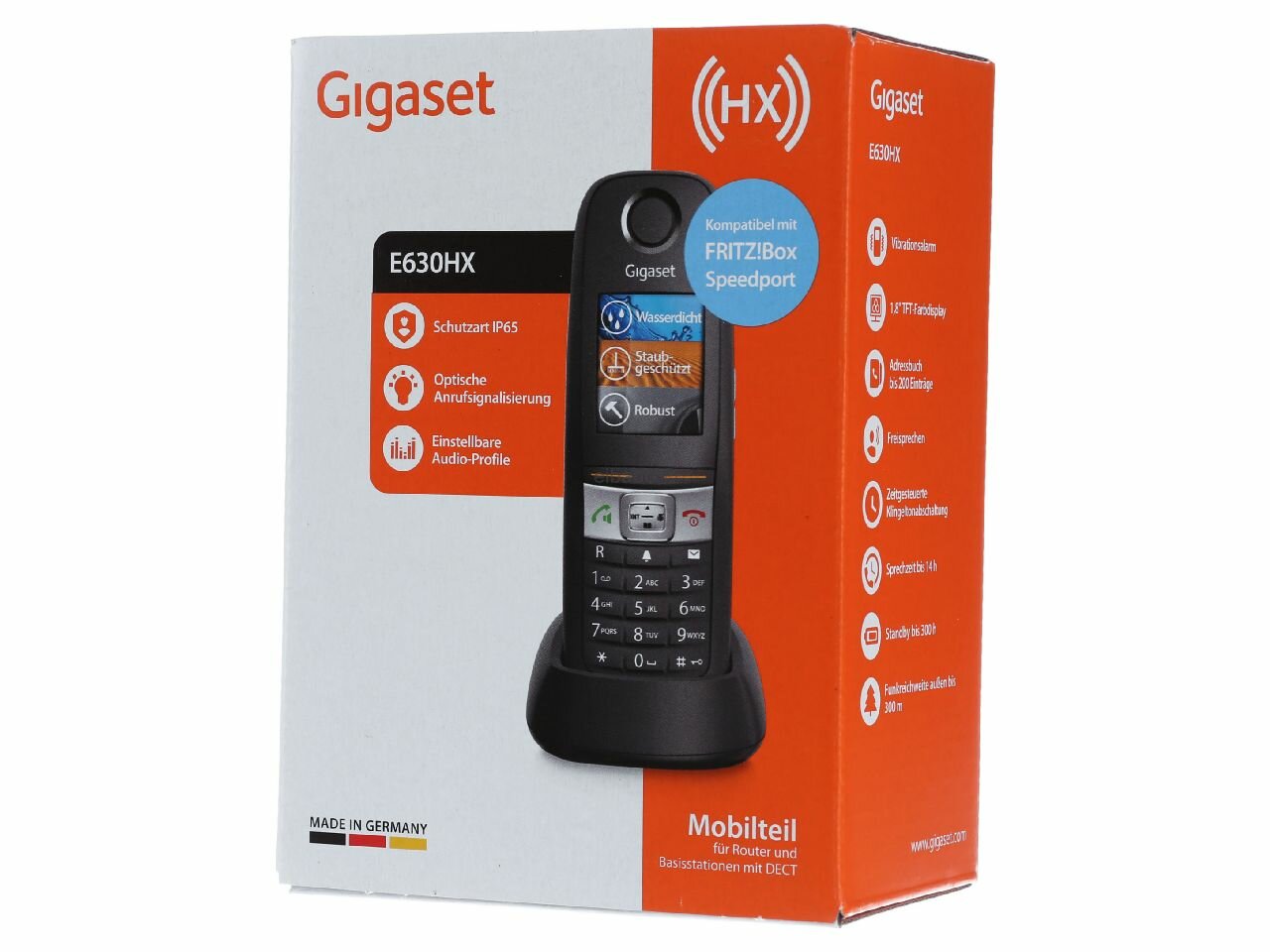 DECT / GAP трубка для беспроводного телефона Gigaset E630HX sw