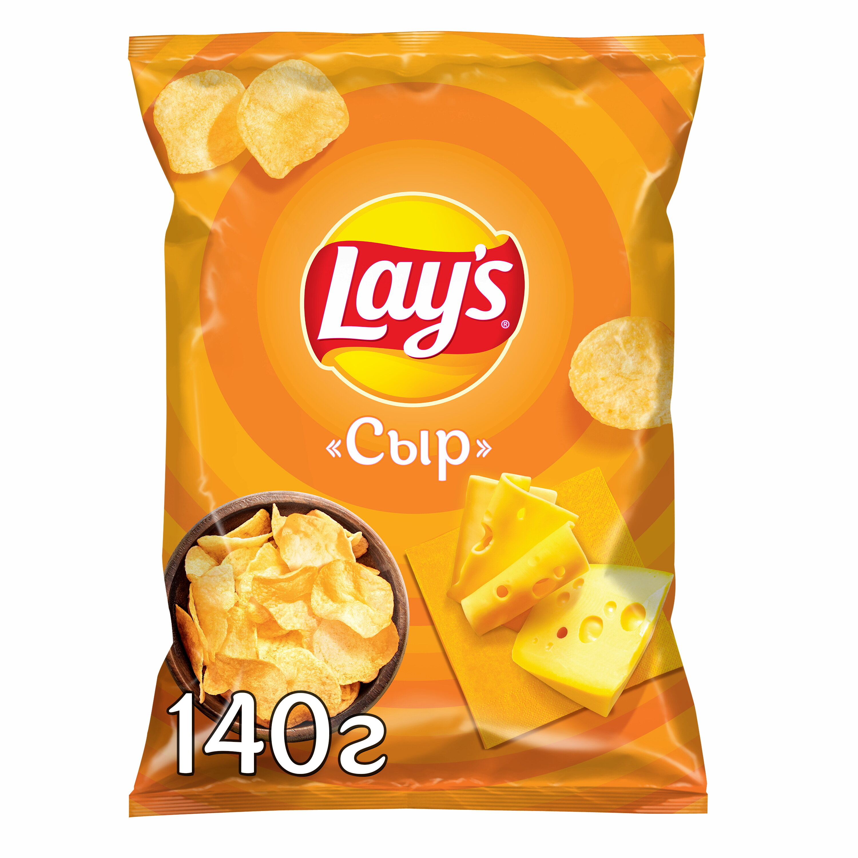 Чипсы Lay's картофельные, сыр, 140 г