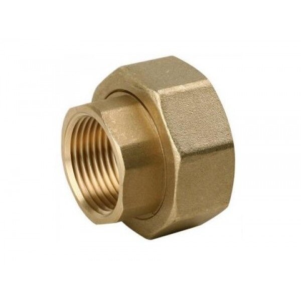 фото Гайка 1 х 11/2 г/г для насоса 25 мм, латунь TIM (1шт)